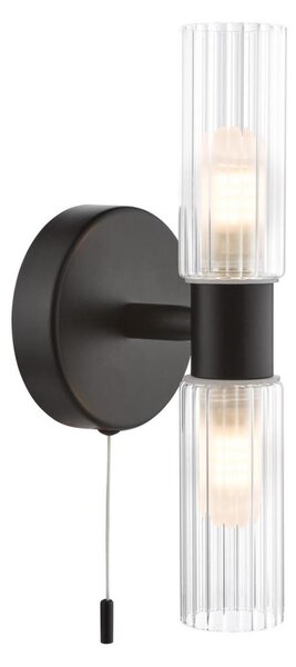 Där Lighting BOL0922 - Applique da bagno BOLTON 2xG9/5W/230V IP44 nera