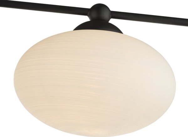 Där Lighting JAS5422 - Lampadario da soffitto a montaggio superficiale JASPER 5xG9/25W/230V nero