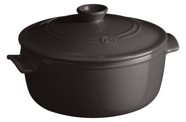 Pentola in ceramica nera con coperchio , ⌀ 27 cm - Emile Henry
