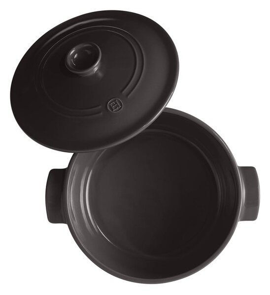 Pentola in ceramica nera con coperchio , ⌀ 27 cm - Emile Henry
