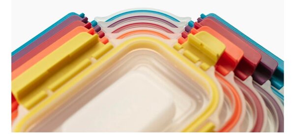 Set compatto di 5 contenitori Lock Nest - Joseph Joseph