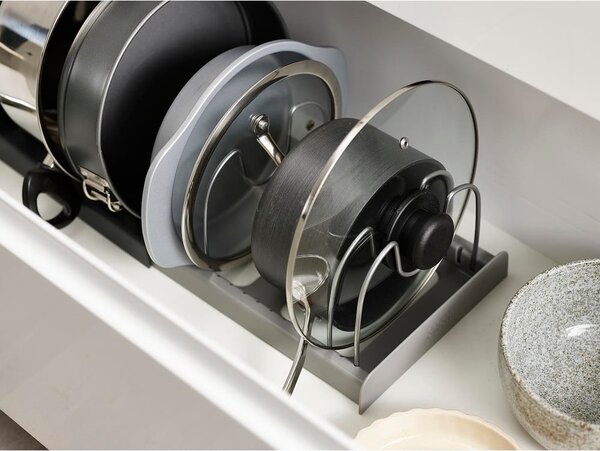 Organizer grigio per coperchi o pentole - Joseph Joseph