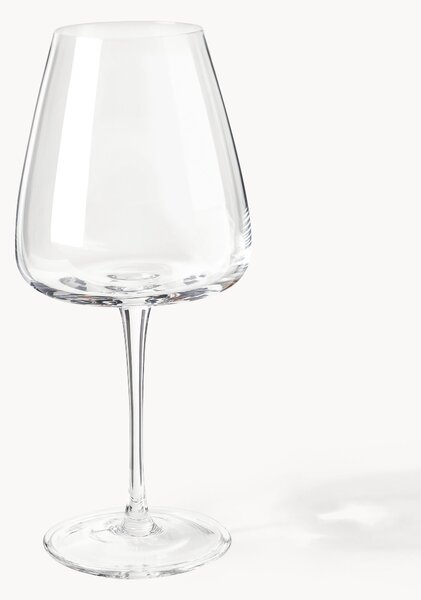 Set di 4 bicchieri da vino rosso in vetro soffiato Ellery