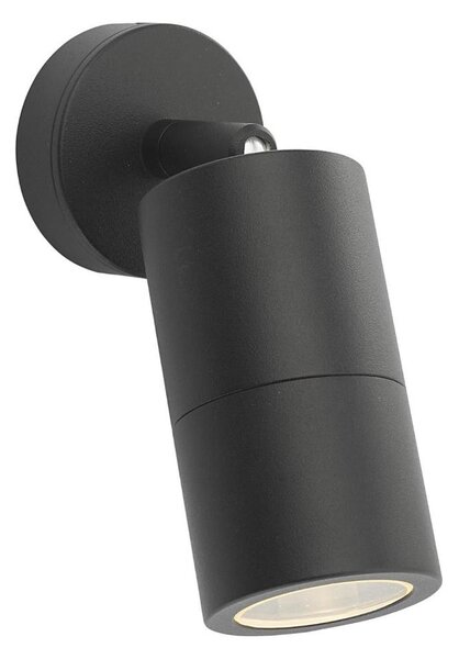 Där Lighting ORT0722 - Faretto LED da parete per esterni ORTEGA 1xGU10/5W/230V IP65 nero