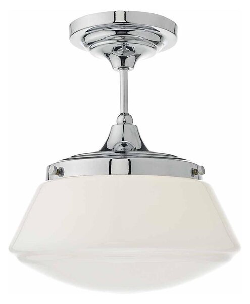 Där Lighting CAD0150 - Plafoniera da bagno CADEN 1xE27/60W/230V IP44 cromo lucido
