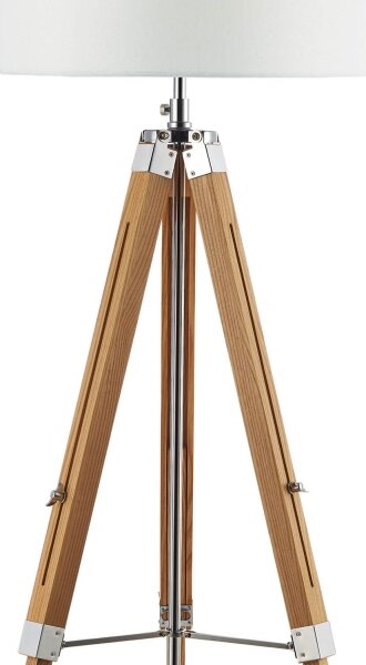 Där Lighting EAS4943 - Lampada da terra EASEL 1xE27/60W/230V marrone