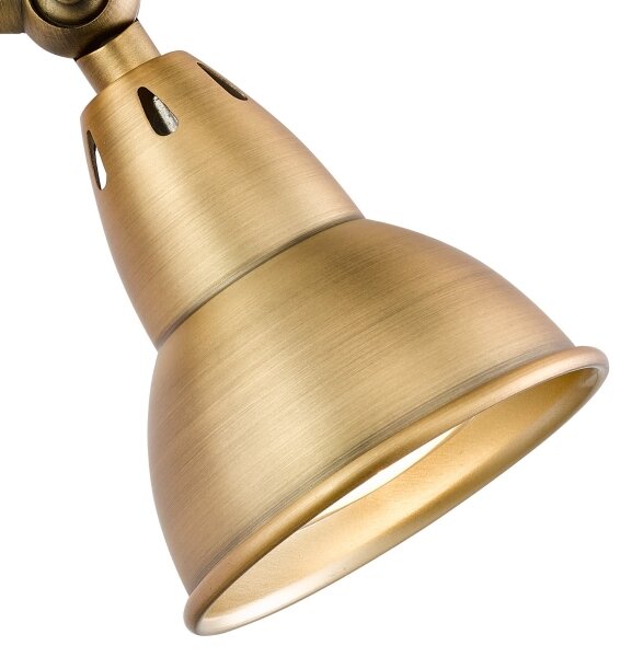 Där Lighting NAT0742 - Faretto da parete NATHANIEL 1xGU10/11W/230V in ottone