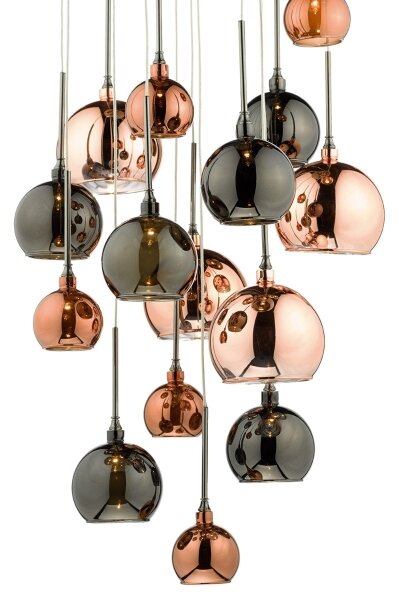 Där Lighting AUR1564 - Lampadario AURELIA a sospensione su cavi 15xG4/10W/230V