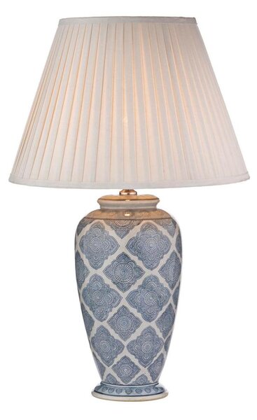 Där Lighting ELY4223 - Lampada da tavolo ELY 1xE27/60W/230V blu