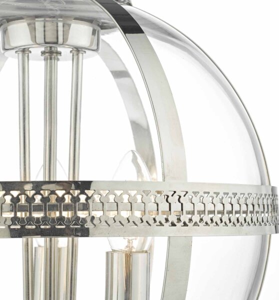 Där Lighting VAN0338 - Lampadario a catena VANESSA 3xE14/40W/230V cromo lucido