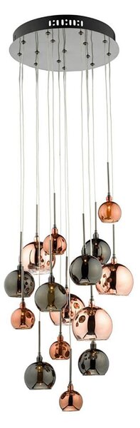 Där Lighting AUR1564 - Lampadario AURELIA a sospensione su cavi 15xG4/10W/230V