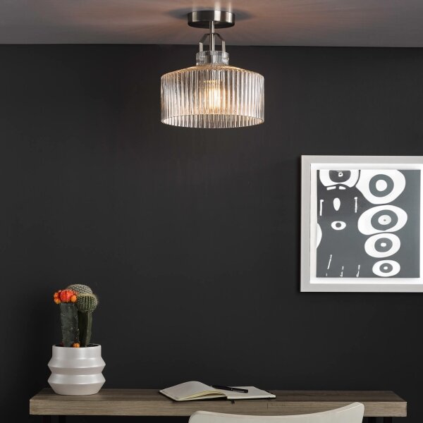 Där Lighting LEN4846 - Plafoniera LENKA 1xE27/60W/230V, cromo opaco