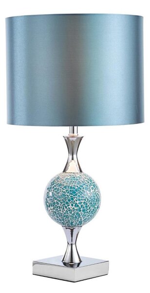 Där Lighting ELS4223 - Lampada da tavolo ELSA 1xE27/40W/230V blu/cromo lucido