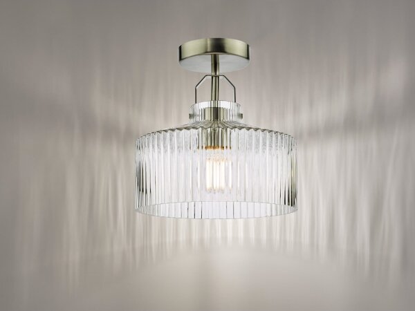 Där Lighting LEN4846 - Plafoniera LENKA 1xE27/60W/230V, cromo opaco
