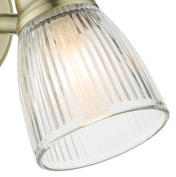 Där Lighting CED0775 - Applique da bagno CEDRIC 1xG9/25W/230V IP44 ottone
