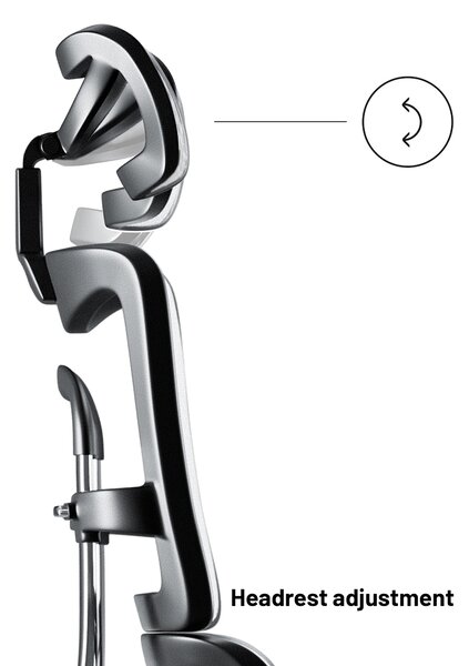 Sedia ergonomica Diablo V-Master: nero e bianco