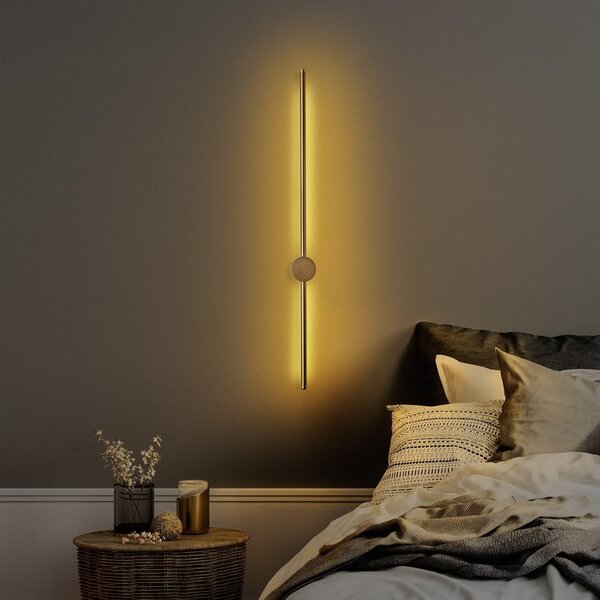 Lampada da parete LED dorata Sword – Opviq lights