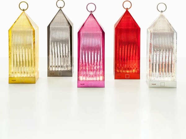 Kartell Lantern lampada LED da tavolo rossa IP54