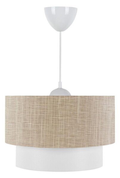 Lampadario su filo AYD 1xE27/60W/230V beige/bianco