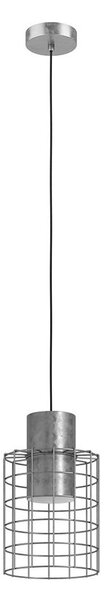 Eglo 43647 - Lampadario su corda MILLIGAN 1xE27/40W/230V d. 20 cm argento