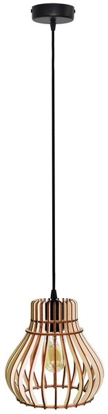 Lampadario su corda BARREL 1xE27/24W/230V diametro 20 cm
