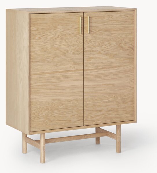 Credenza alta in legno di quercia Diana