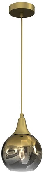 Lampadario a sospensione con filo MONTE 1xE27/60W/230V diametro 15 cm oro