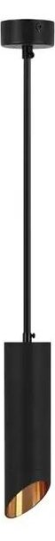Lampadario a sospensione con supporto rigido 1xGU10/35W/230V 30 cm nero