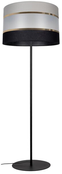 Lampada da terra CORAL 1xE27 / 60W / 230V nero / grigio