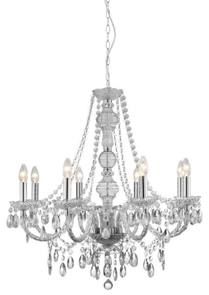 Searchlight 8888-8CL - Lampadario a sospensione con catena MARIE THERESE 8xE14/40W/230V