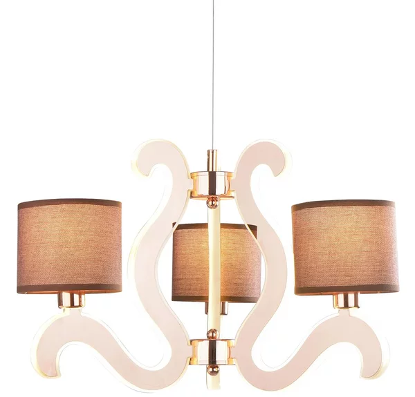 Lampadario LED a sospensione con filo AMBROSIA 3xE14/40W/230V + LED/18,4W rame