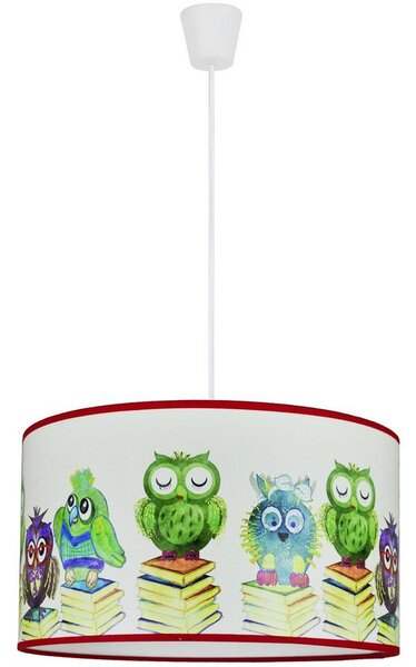 Duolla - Lampadario per bambini on a string OWL 1xE27/15W/230V