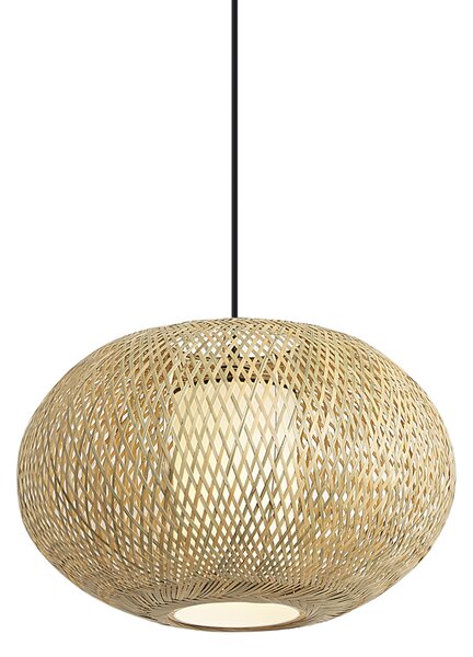 Lampada a sospensione Japandi in bambù 50cm IP44 - Moana