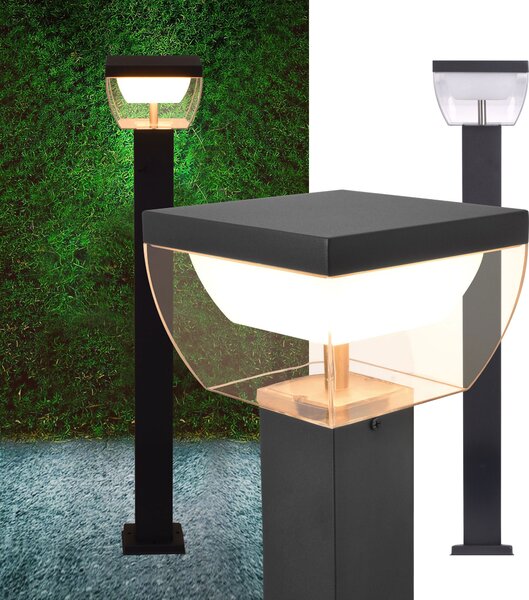 Lampada da terra a LED per esterni 310A-800 BALVIA, 80cm, antracite, IP44, 9W - Illuminazione moderna e a risparmio energetico