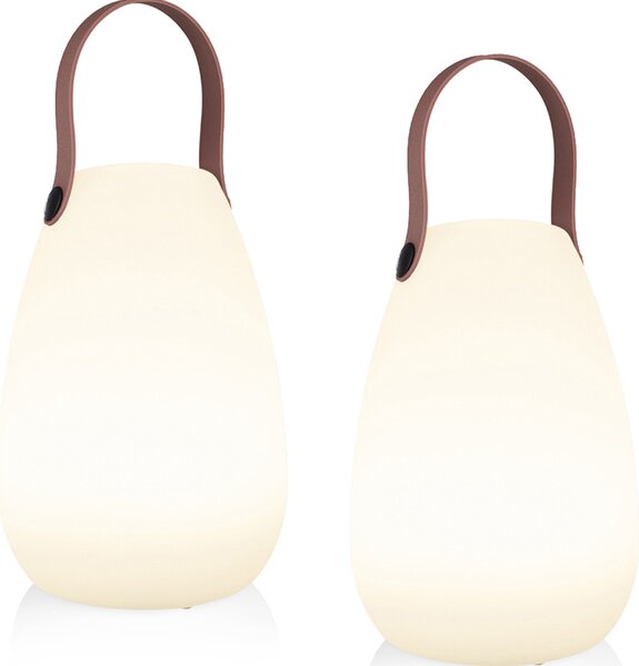 Lampade da tavolo a LED ricaricabili in SET da 2 con cavo USB e cambio colore, IP44