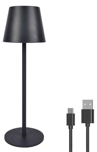 LUXULA Lampada da tavolo ricaricabile a LED LX700160, 3W, 200lm, funzione dimming e CCT