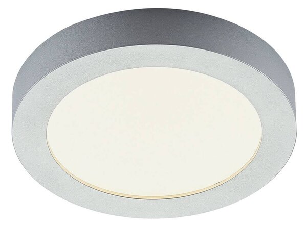 Lampada da soffitto a LED Marlo argento 3000K rotonda 25,2 cm