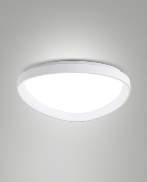 Quirk Plafoniera Led Bianca D.600
