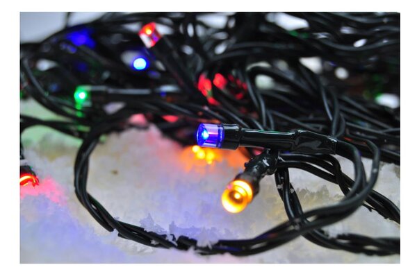 Solight 1V102-M- Catena LED natalizia da esterno 200xLED/8 funzioni IP44 25m multicolore
