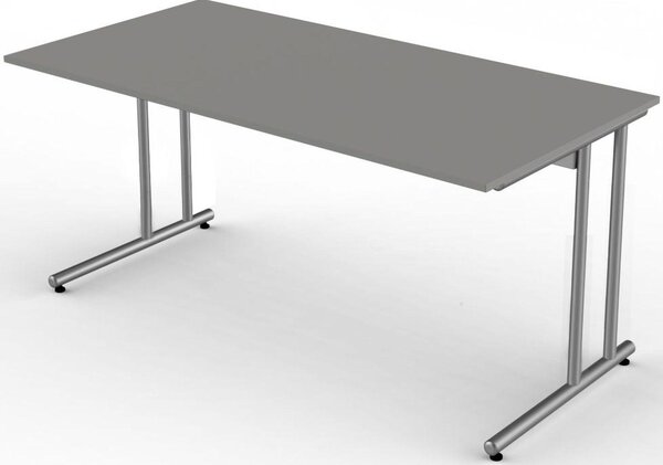 Scrivania Start Up, varie dimensioni, grafite, dimensioni piano d'appoggio:160 x 80 cm