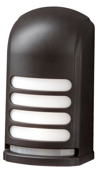Lampada da parete a batteria Konstsmide Prato con sensore di movimento, plastica nera, LED