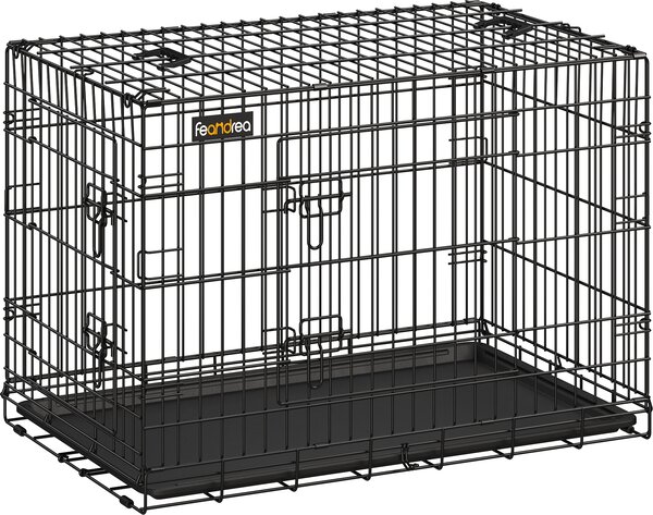 Gabbia per cani Feandrea, L, 92,5 x 57,5 x 64 cm, pieghevole, con 2 porte