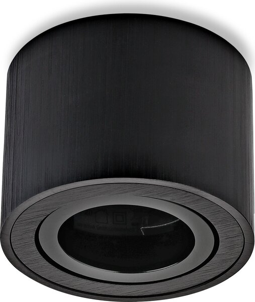 Faretto da incasso Sweet LED, piatto, rotondo, nero, in alluminio, lampada da soffitto, faretto da incasso, 230 V