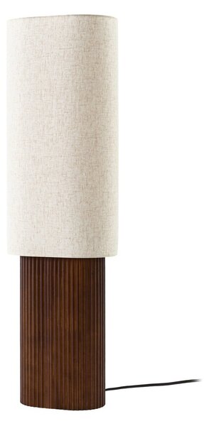 Lampada da terra Lindby, Kimiko, Legno, Soggiorno, Tessuto / Tessile, Scandinavo