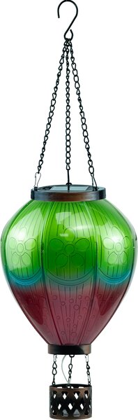LED XL solare lanterna mongolfiera struttura in metallo decorazione giardino