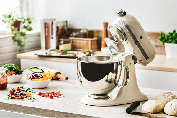 KITCHENAID Impastatrice Planetaria Multifunzione Capacit Ciotola 4.8 Litri Potenza 300 Watt 10 Velocit colore Crema - 5KSM175PSEAC Artisan