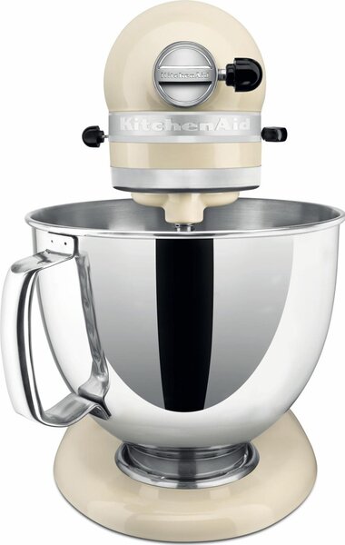 KITCHENAID Impastatrice Planetaria Multifunzione Capacit Ciotola 4.8 Litri Potenza 300 Watt 10 Velocit colore Crema - 5KSM175PSEAC Artisan
