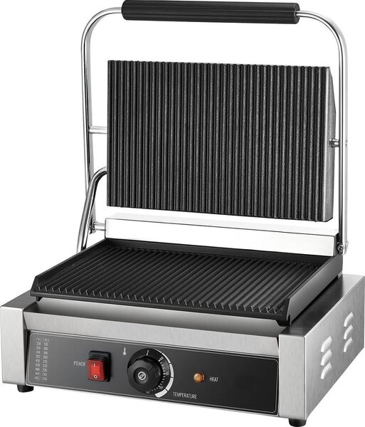 Piastra per panini commerciale Grill Sandwich Maker Piastra per grigliare 34x23 cm