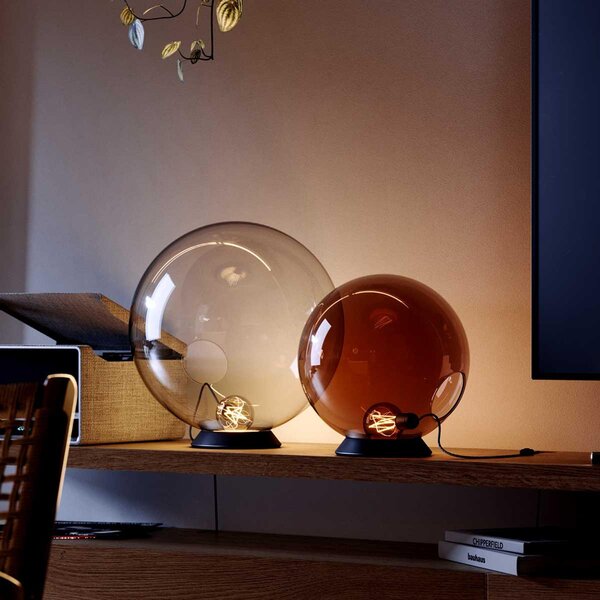 S.luce Orb lampada da tavolo a sfera in vetro Lampada da tavolo Lampada da camera da letto Lampada da corridoio