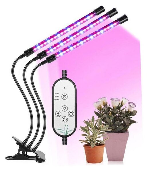 Lampada da tavolo LED dimmerabile con clip per piante in crescita LED/12W/5V